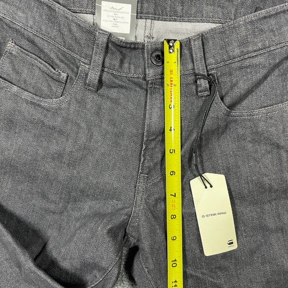 G Star RAW Jeans 3301 Deconstructed Super Slim Rinsed Gray Mens 28x32 0911 - Picture 9 of 10